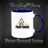 Photo Print Mug ( Inner BLUE )