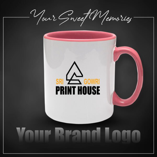 Photo Print Mug ( Inner PINK )